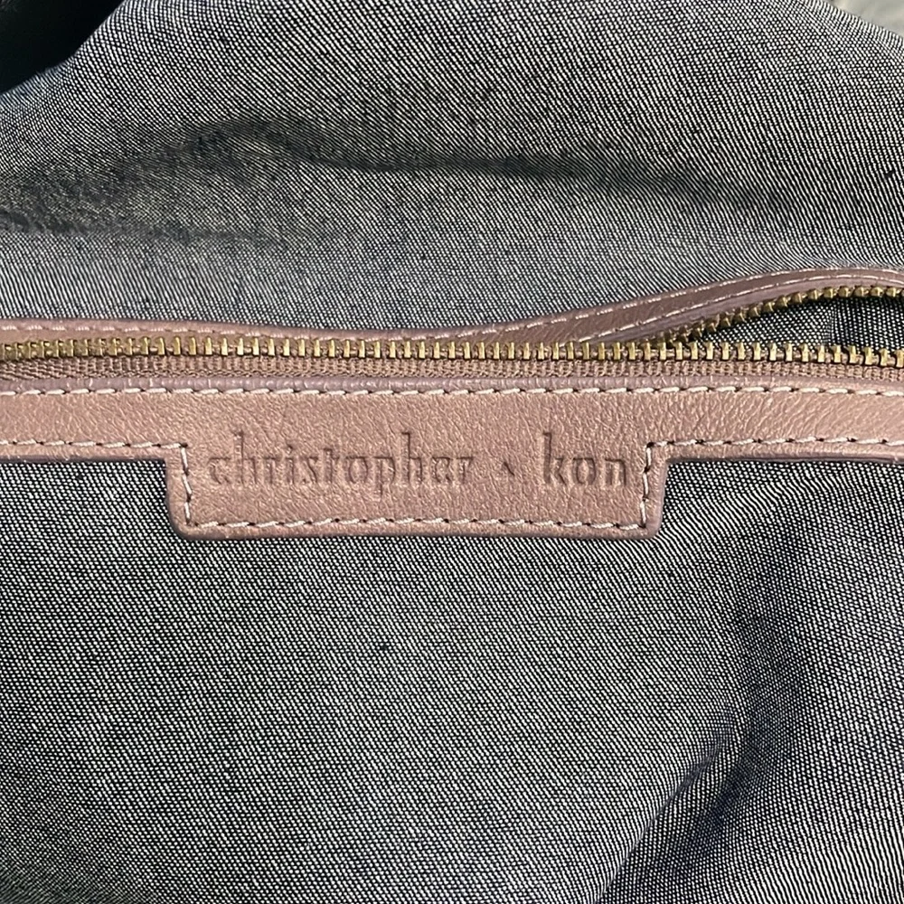 Christopher Kon Muave Leather Slouch Shoulder Bag